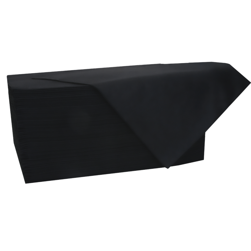 DHB 70x50 Black PREMIUM PERFORATED Disposable towels 45 gsm