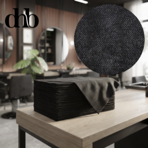 DHB 70x40 Black PREMIUM PERFORATED Disposable towels 45 gsm