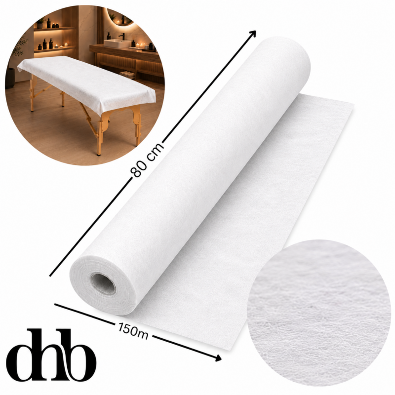 Professional disposable white bed roll 150m UK