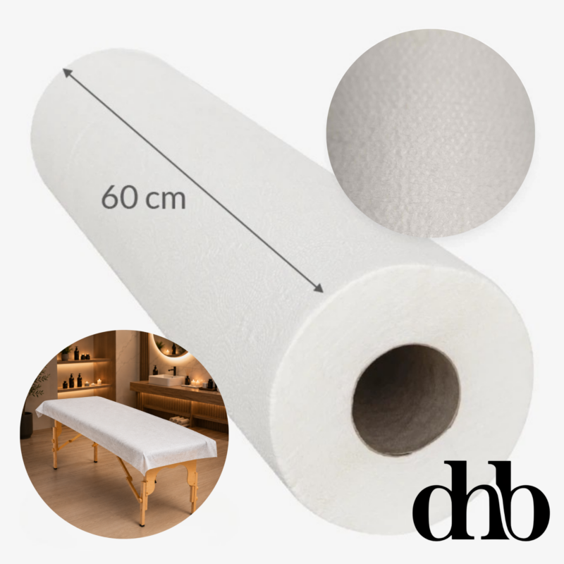 DHB PE-backed disposable couch roll 60cm x 50m waterproof